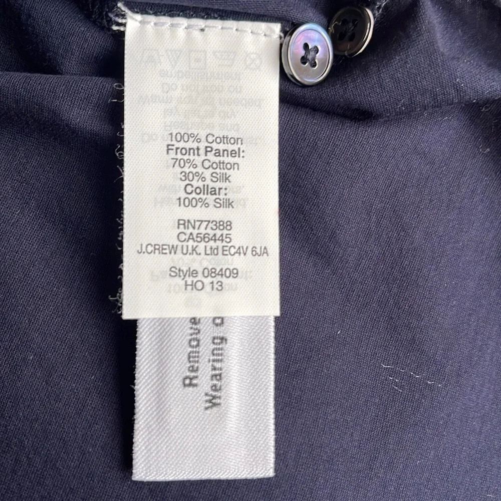 J CREW BEADED COTTON / SILK SLEEVELESS TOP